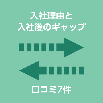 入社理由と入社後のギャップ