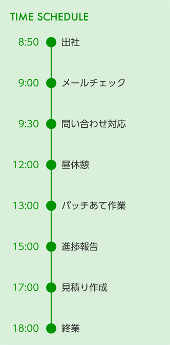 TIME SCHEDULE